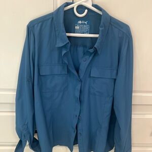 Silver Bait Blue Button Down Shirt